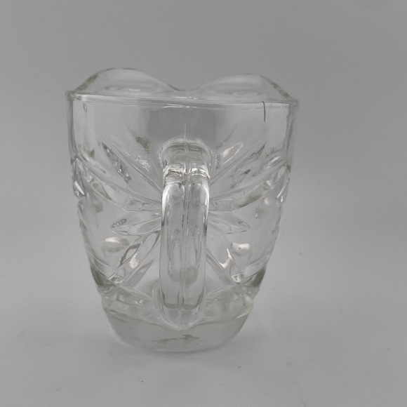Vintage, Starburst Creamer, Clear Prescut Glass, by Anchor Hocking - Picture 6 of 8